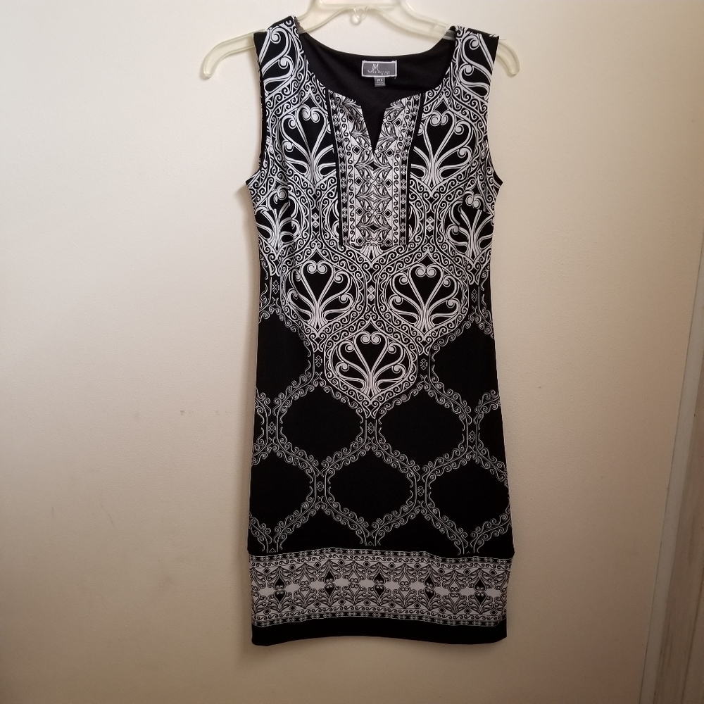 JM collection black paisley dress